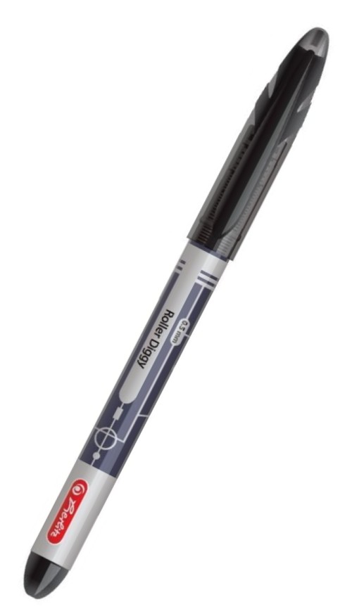 Roller Herlitz liquid ink Diggy, 0,5 mm, negru