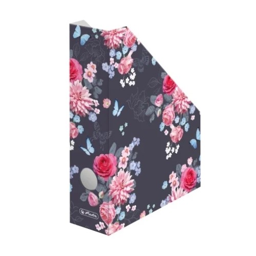 Suport dosare Herlitz A4, carton, motiv Ladylike Flowers