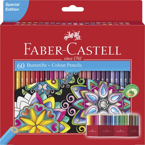 CREIOANE COLORATE 60 CULORI EDITIE SPECIALA FABER-CASTELL