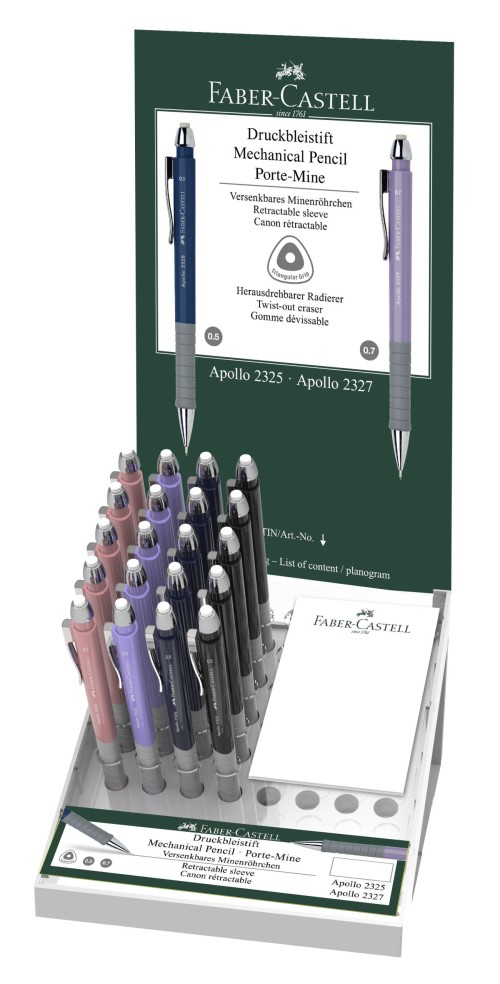 DISPLAY 20 BUC CREION MECANIC 0.5MM APOLLO FABER-CASTELL