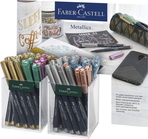 DISPLAY 60 BUC MARKER METALLICS FABER-CASTELL