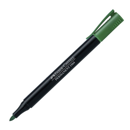 MARKER PERMANENT VERDE SLIM 1564 FABER-CASTELL