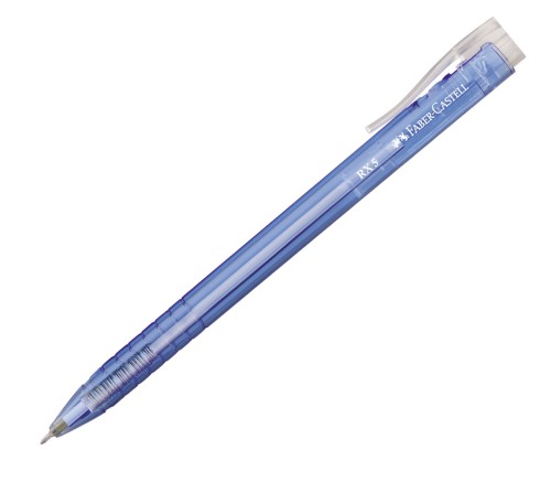 ROLLER 0.5MM SEMI-GEL CU MECANISM ALBASTRU RX5 FABER-CASTELL