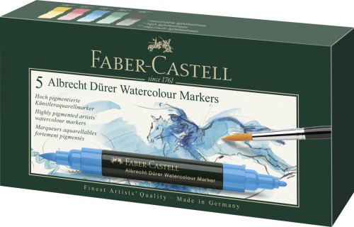 SET 5 MARKERE SOLUBILE A.DURER FABER-CASTELL