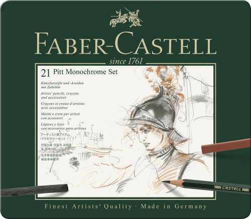 SET PITT MONOCHROME 21 BUC FABER-CASTELL