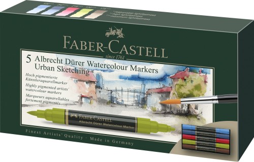 SET 5 MARKERE SOLUBILE SKETCHING A.DURER FABER-CASTELL