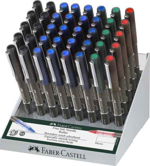 DISPLAY 40 BUC ROLLER FREE INK NEEDLE 0.5MM FABER-CASTELL