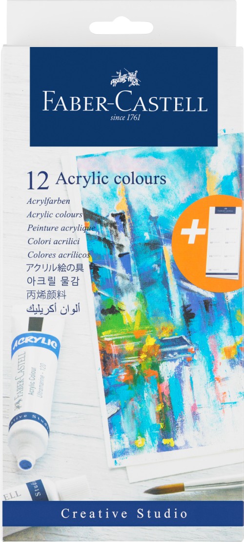 CULORI ACRILICE 12 CULORI 20ML FABER-CASTELL