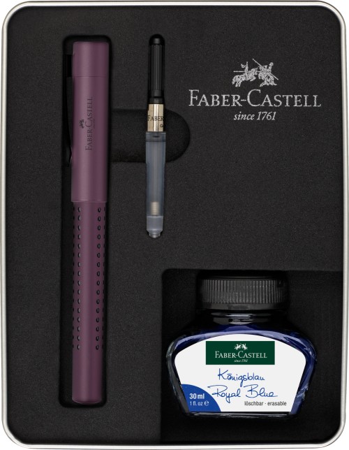 SET CADOU STILOU + CERNEALA + CONVERTOR GRIP 2011 BERRY FABER-CASTELL