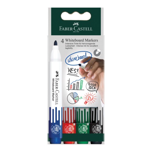 MARKER WHITEBOARD SET 4 W20 FABER-CASTELL