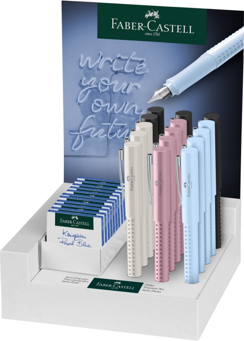 DISPLAY 15 BUC STILOU GRIP 2010 HARMONY (9F+6M) FABER-CASTELL