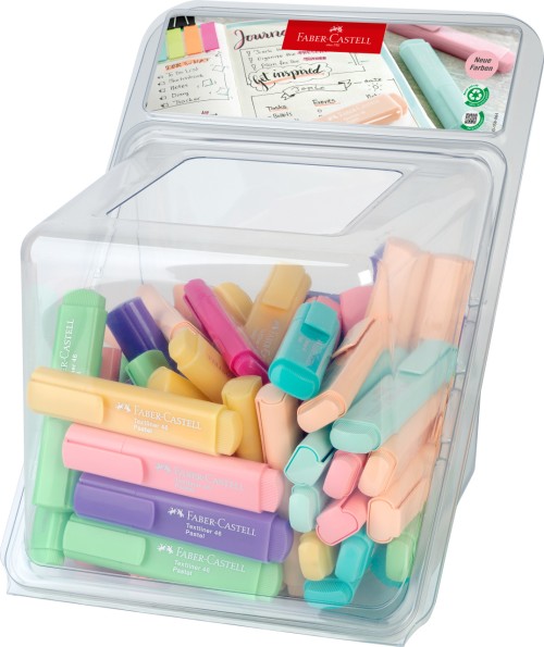 DISPLAY 100 BUC TEXTMARKER PASTEL 2024 FABER-CASTELL