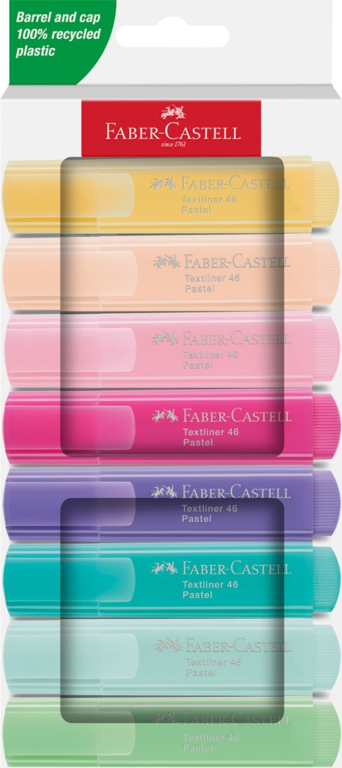 TEXTMARKER SET 8 PASTEL 1546 CUTIE CARTON 2024 FABER-CASTELL