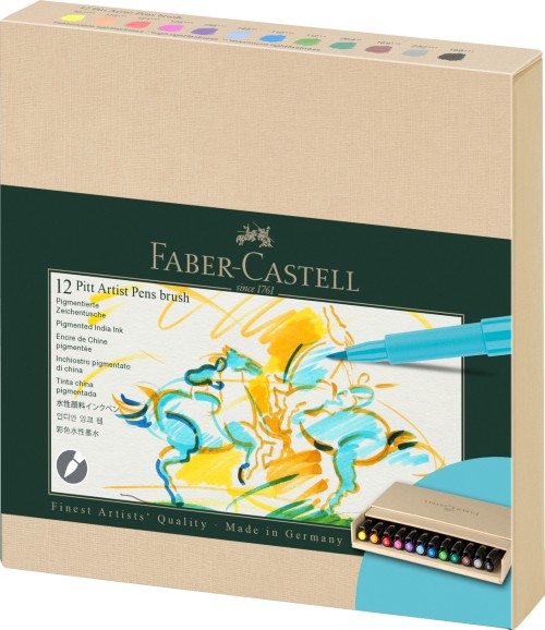 PITT ARTIST PEN CUTIE STUDIO 12 BUC 2024 FABER-CASTELL