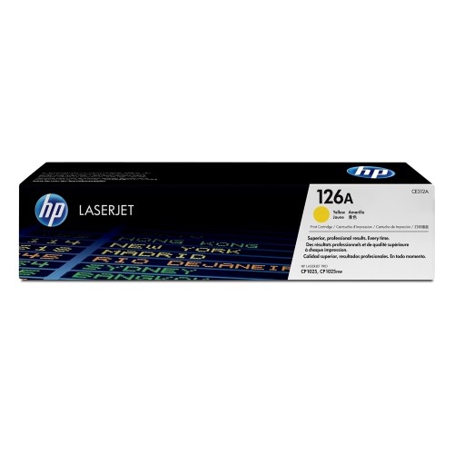 Toner original HP CE312A, 1000 pagini, galben