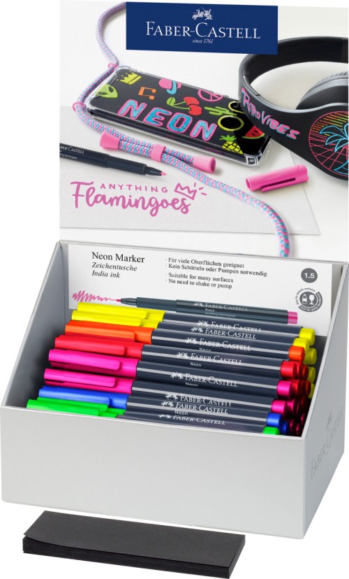 DISPLAY 60 BUC MARKER CREATIV NEON FABER-CASTELL