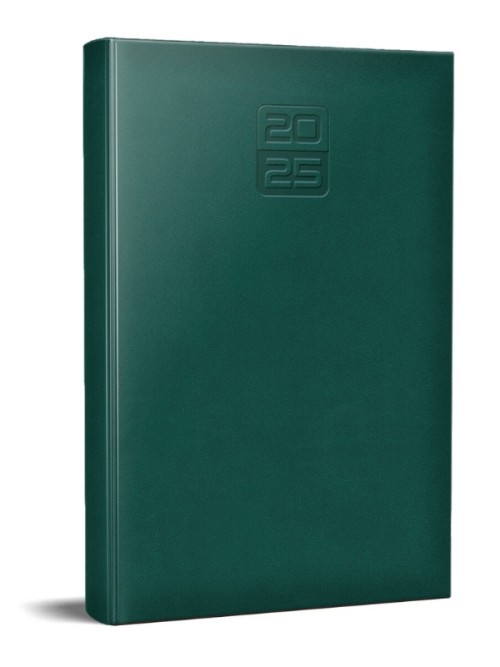 Agenda Herlitz datata 2025 Tucson, A5, 352 pagini, coperta buretata, culoare verde