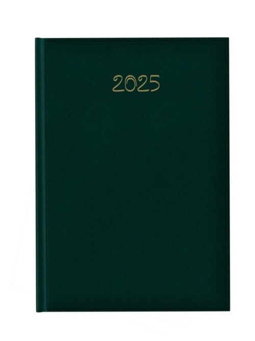 Agenda Herlitz datata saptamanala 2025, B5, 128 pagini, coperta buretata, culoare verde