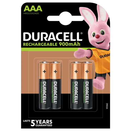 Acumulator Duracelll HR03, AAA, 900 MAh, 4 bucati/set