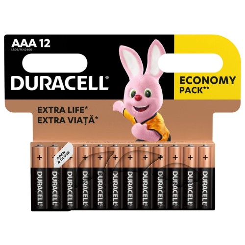 Baterie Duracell LR03, AAA, 12 bucati/set