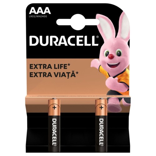 Baterie Duracell LR03, AAA, 2 bucati/set