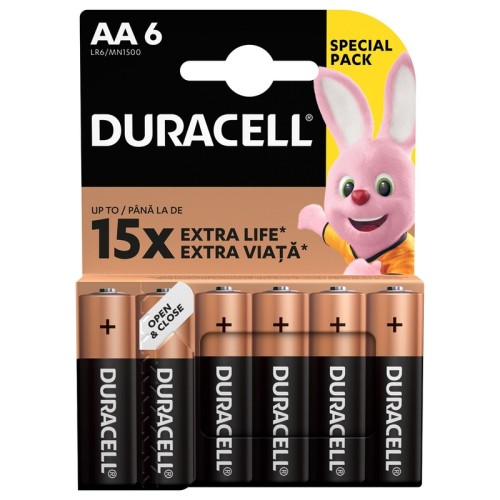 Baterie Duracell LR06, AA, 6 bucati/set