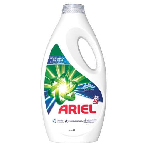 Detergent Ariel Lichid 2 l, 40 spalari, Mountain Spring