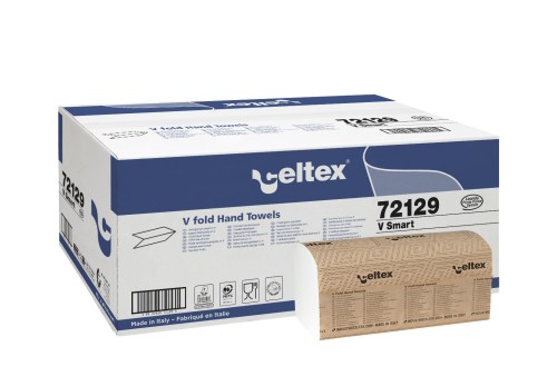 Prosop hartie Celtex V-Smart 21x25 cm, 200 buc/set, 15 set/bax