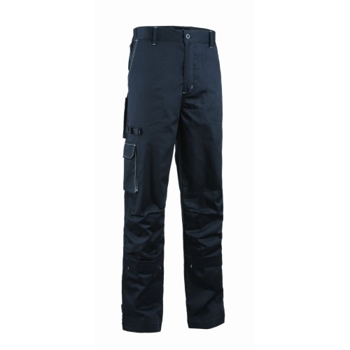 Pantaloni talie tercot 245 g/mp, bleumarin/gri, marime S