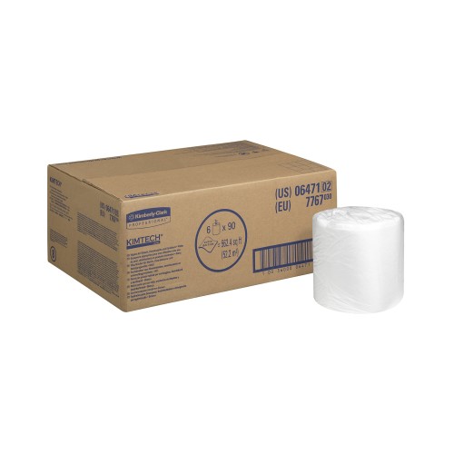 Laveta Kimberly-Clark L10 derulare centrala, 1 strat, alba, 300 m/rola, 6 role/set