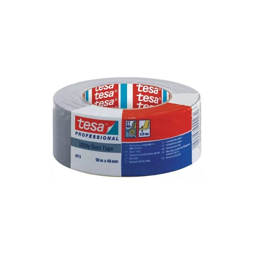 Banda adeziva TESA, Duct Tape, argintiu, 48 mm x 50 m