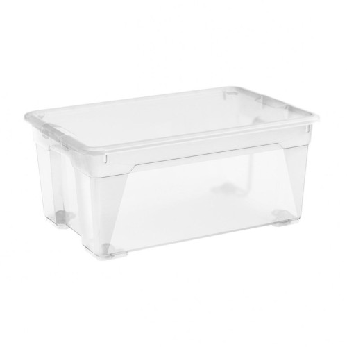 Cutie depozitare R-Box L, transparent, 40L cu capac inclus