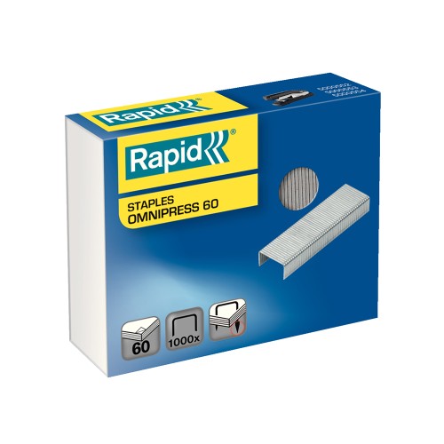 Capse Rapid Omnipress, 8.5 mm, 2-60 coli, 1000 buc/cutie