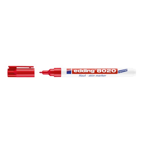 Marker Edding 8020 pentru chirurgie, varf 1 mm, rosu