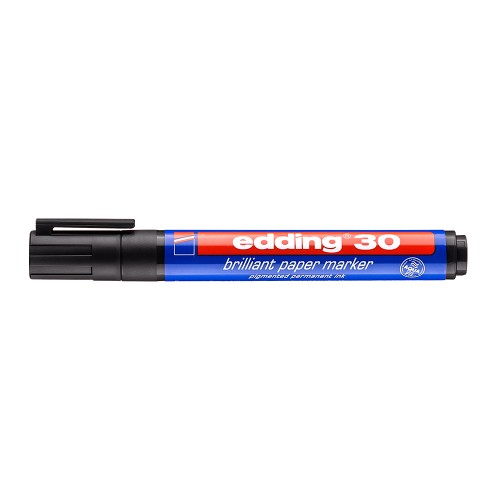 Marker permanent Edding 30, varf rotund 1.5-3 mm, negru