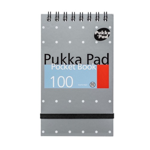 Caiet de buzunar A7 Pukka Pads dictando Metallic 100 pag