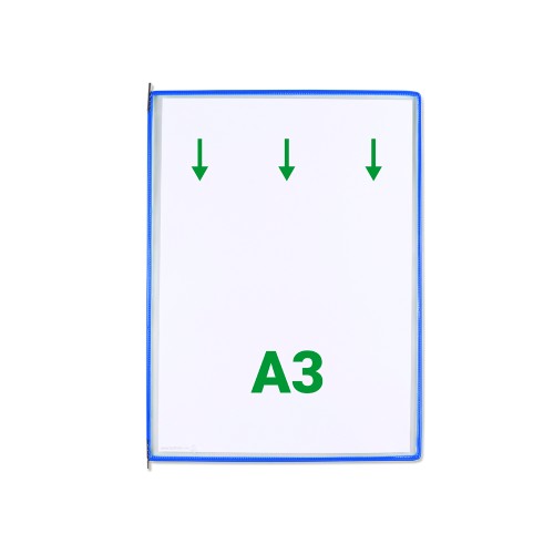 Display Tarifold, A3, 10 bucati/set, albastru