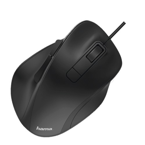 Mouse cu fir HAMA MC-500, 1600 dpi, negru