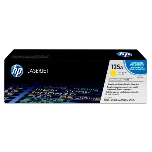 Toner original HP CB542A, 1400 pagini, galben