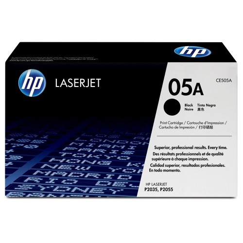 Toner original HP CE505A, 2300 pagini, negru