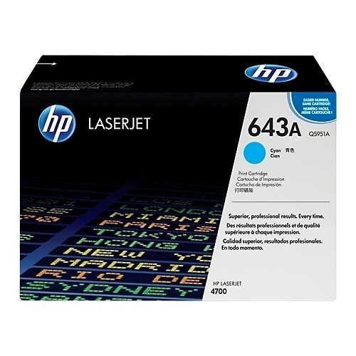 Toner original HP Q5951A, 10000 pagini, cyan