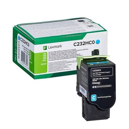 Toner original Lexmark C232HC0, 2300 pagini, cyan