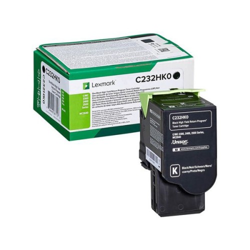 Toner original Lexmark C232HK0, 3000 pagini, negru