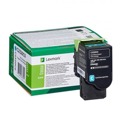 Toner original Lexmark C2320C0, 1000 pagini, cyan