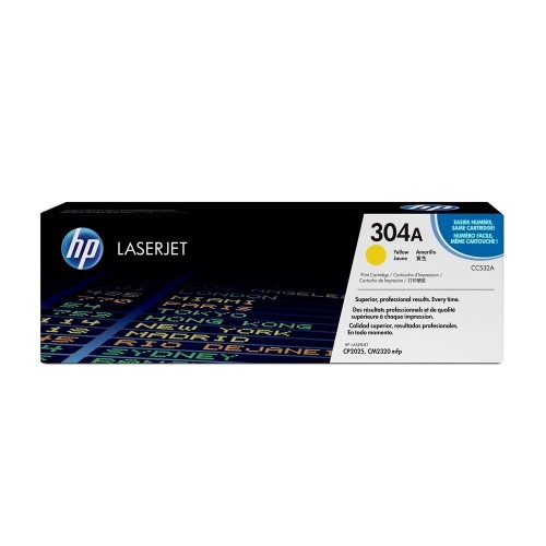 Toner original HP CC532A, 2800 pagini, galben