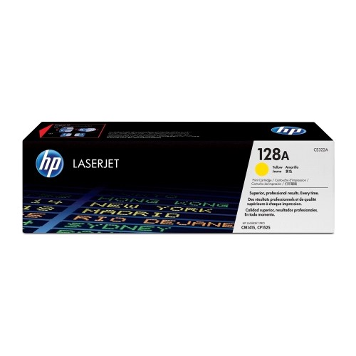 Toner original HP CE322A, 1300 pagini, galben