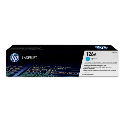 Toner original HP CE311A, 1000 pagini, cyan