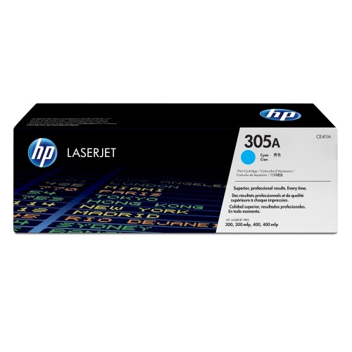 Toner original HP CE411A, 2600 pagini, cyan