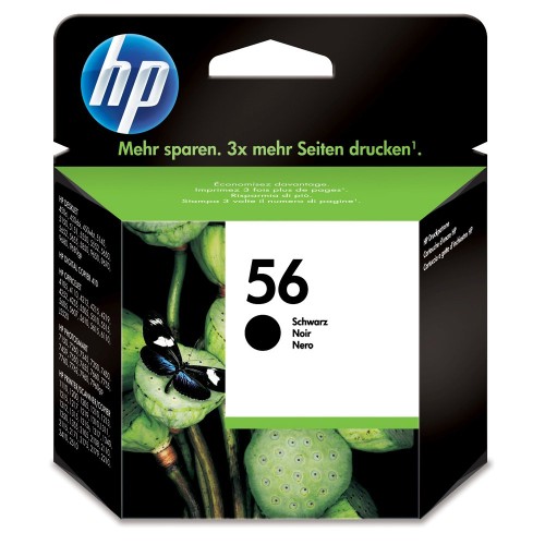 Cartus cu cerneala original HP C6656AE, 450 pagini, negru