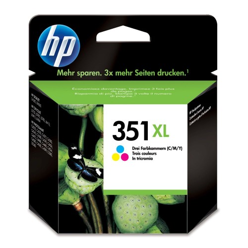 Cartus cu cerneala original HP CB338EE, 580 pagini, color